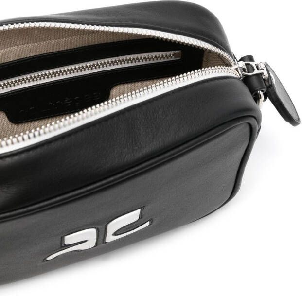 Courrèges Crossbodytas met logopatch Zwart