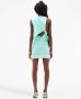 Courrèges Gesmockte midi-jurk Blauw - Thumbnail 3