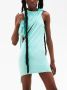 Courrèges Gesmockte midi-jurk Blauw - Thumbnail 4