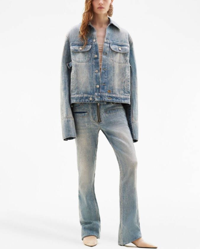 Courrèges Denim jack Blauw