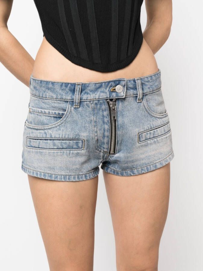 Courrèges Denim shorts Blauw