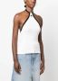 Courrèges Tanktop met geborduurd logo Wit - Thumbnail 3