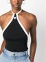 Courrèges Top met geborduurd logo Zwart - Thumbnail 5