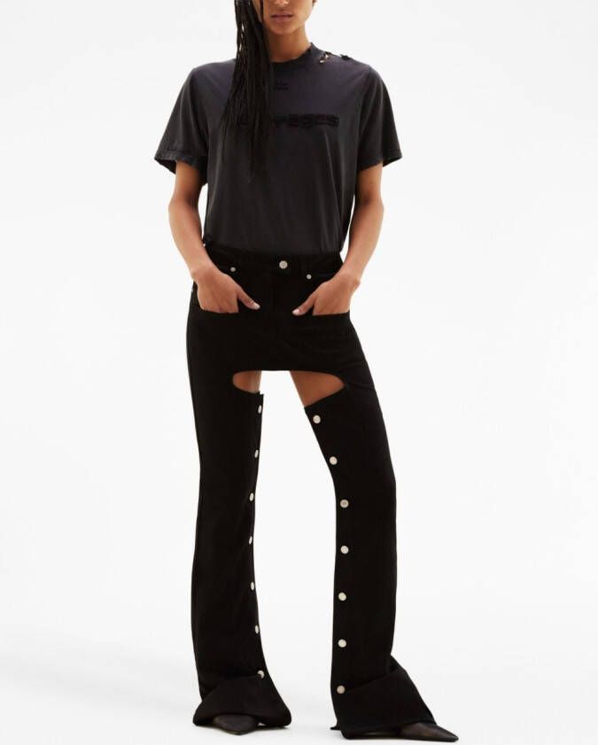 Courrèges Flared broek Zwart