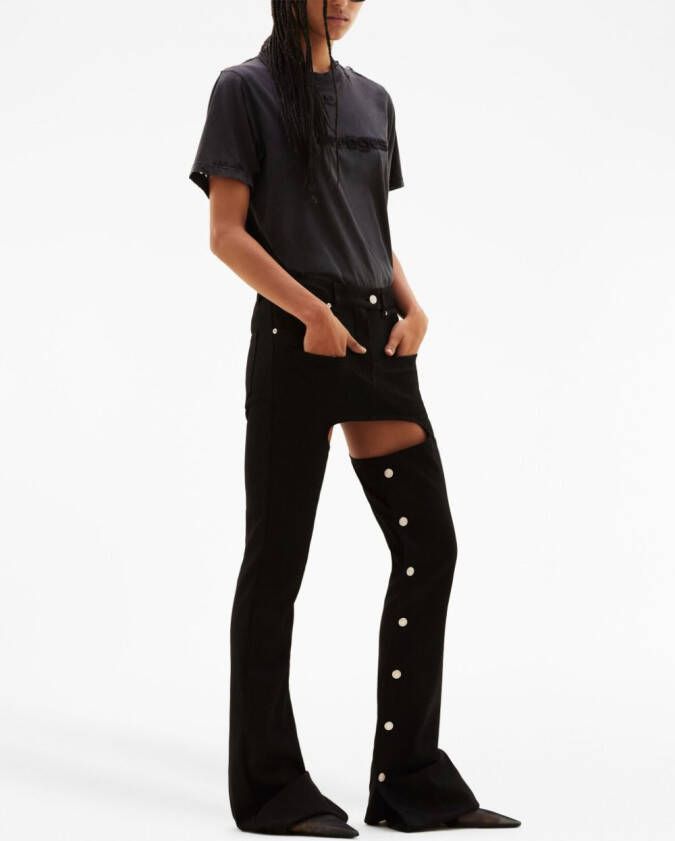Courrèges Flared broek Zwart
