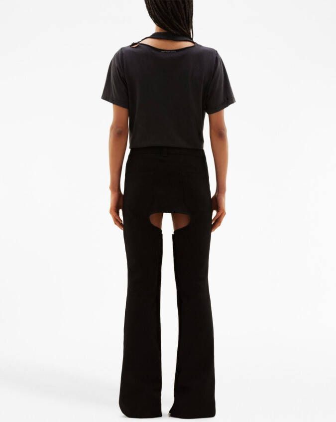Courrèges Flared broek Zwart