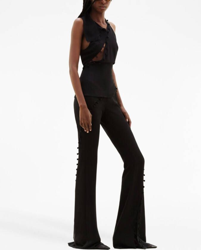 Courrèges Flared broek Zwart