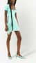 Courrèges Mini-jurk met vierkante hals Blauw - Thumbnail 3