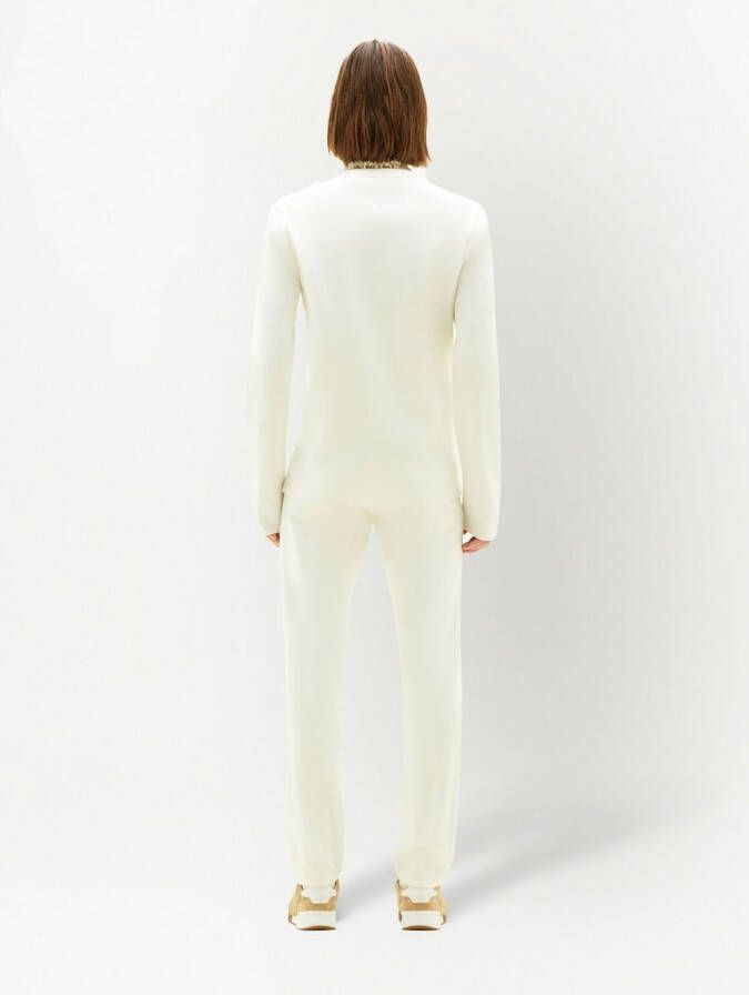 Courrèges Trui met logopatch Wit