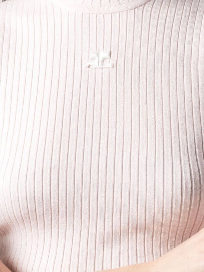 Courrèges Trui met geborduurd logo Roze