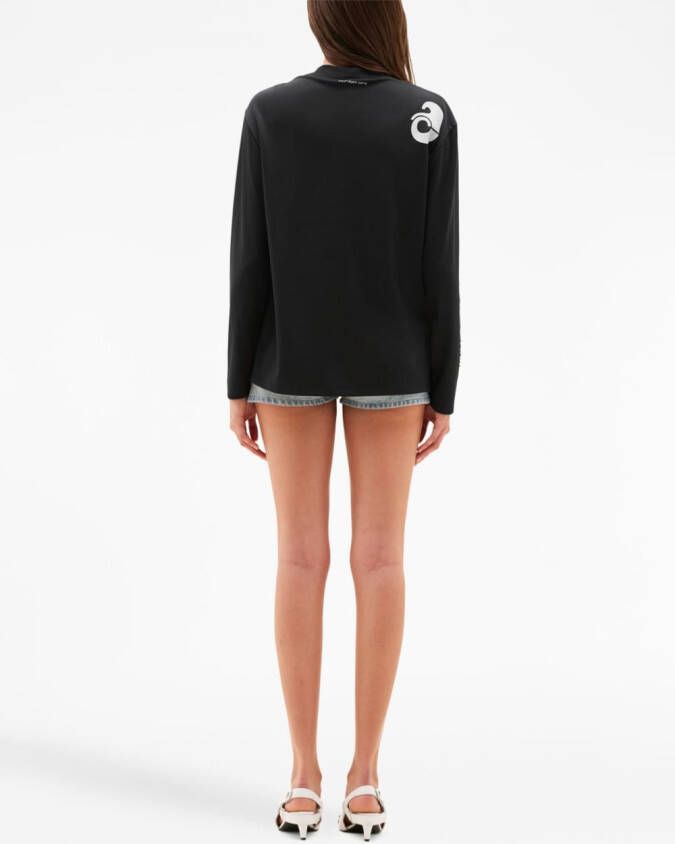 Courrèges Gesmockte top Zwart