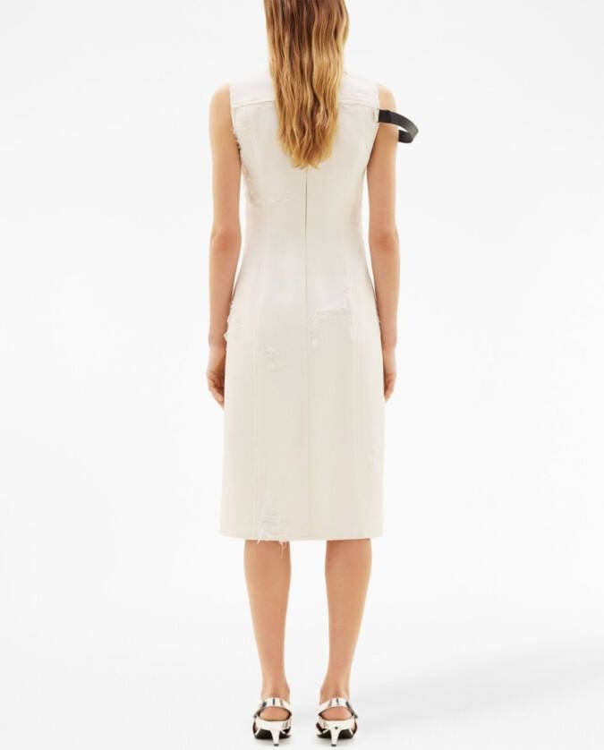 Courrèges Gestreepte jurk Wit