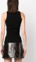 Courrèges Tanktop met geborduurd logo Zwart - Thumbnail 4