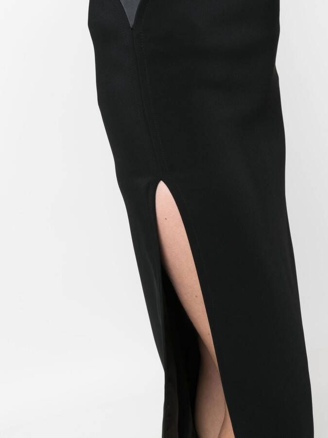 Courrèges High waist midi-rok Blauw