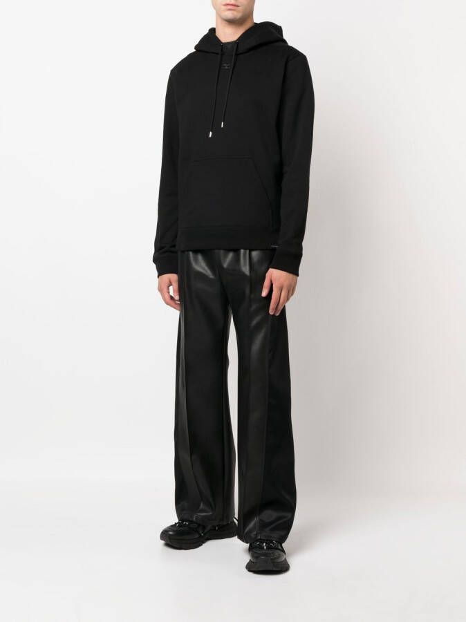 Courrèges Hoodie met logopatch Zwart