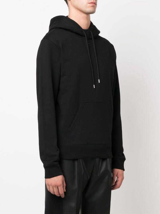 Courrèges Hoodie met logopatch Zwart