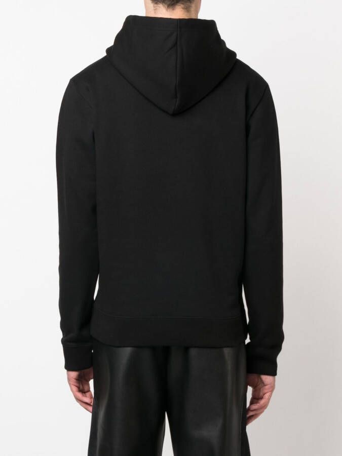 Courrèges Hoodie met logopatch Zwart