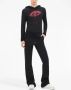 Courrèges Hoodie met mesh Zwart - Thumbnail 2