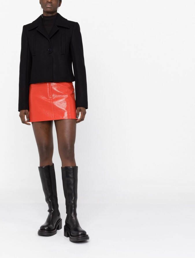 Courrèges Jack met enkele rij knopen Zwart