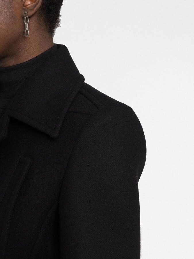 Courrèges Jack met enkele rij knopen Zwart