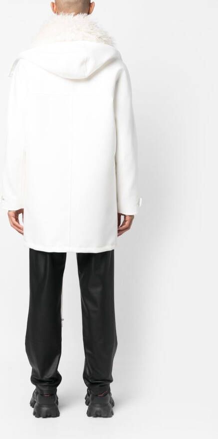 Courrèges Jas met imitatiebont Wit