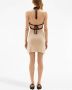 Courrèges Mini Dry mini-jurk met geborduurd logo Beige - Thumbnail 4