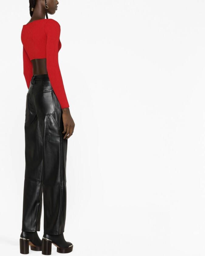 Courrèges Cropped top Rood