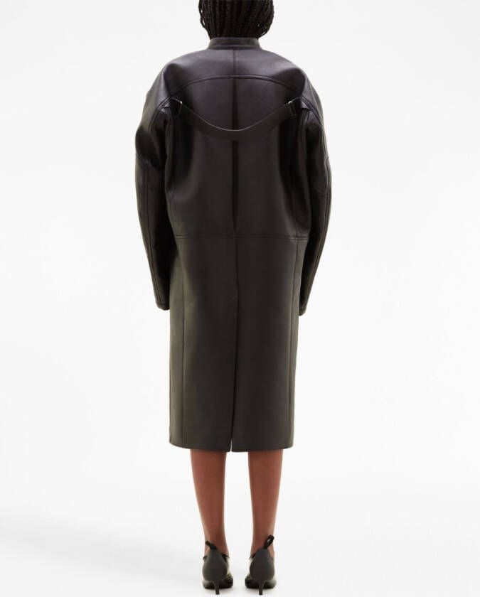 Courrèges Leren portemonnee Zwart