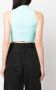 Courrèges Top met logopatch Blauw - Thumbnail 4