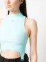 Courrèges Top met logopatch Blauw - Thumbnail 5