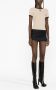 Courrèges T-shirt met logopatch Beige - Thumbnail 4