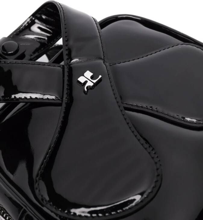 Courrèges Loop leren shopper Zwart