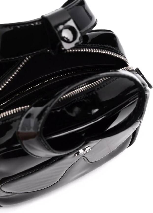 Courrèges Loop leren shopper Zwart