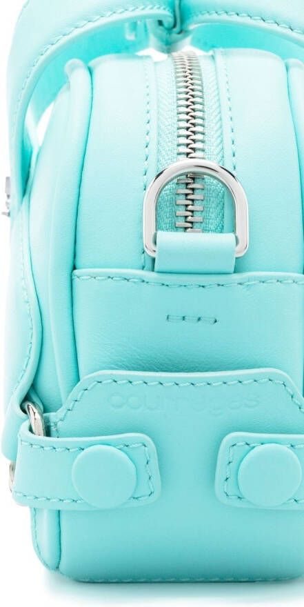 Courrèges Loop X leren tas Blauw