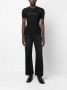 Courrèges T-shirt met mesh vlak Zwart - Thumbnail 2