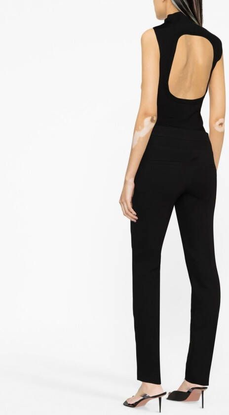 Courrèges Slim-fit broek Zwart