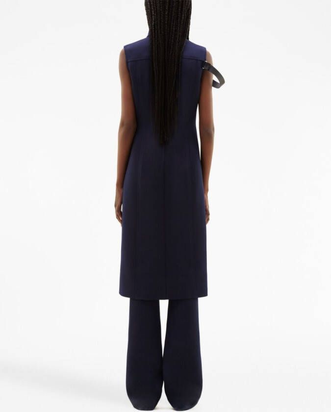 Courrèges Midi-jurk met bandje Blauw