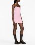 Courrèges Mini-jurk met geborduurd logo Roze - Thumbnail 3