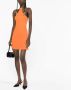 Courrèges Mini-jurk met halternek Oranje - Thumbnail 2
