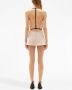 Courrèges Mini-jurk met open rug Beige - Thumbnail 4