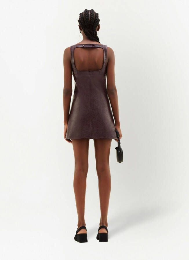 Courrèges Mini-jurk Rood