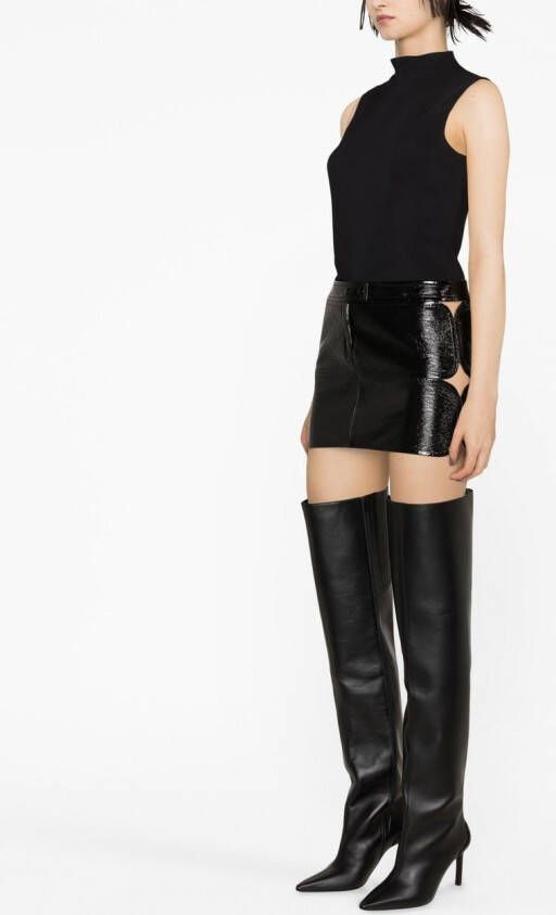 Courrèges Mini-rok met uitgesneden detail Zwart