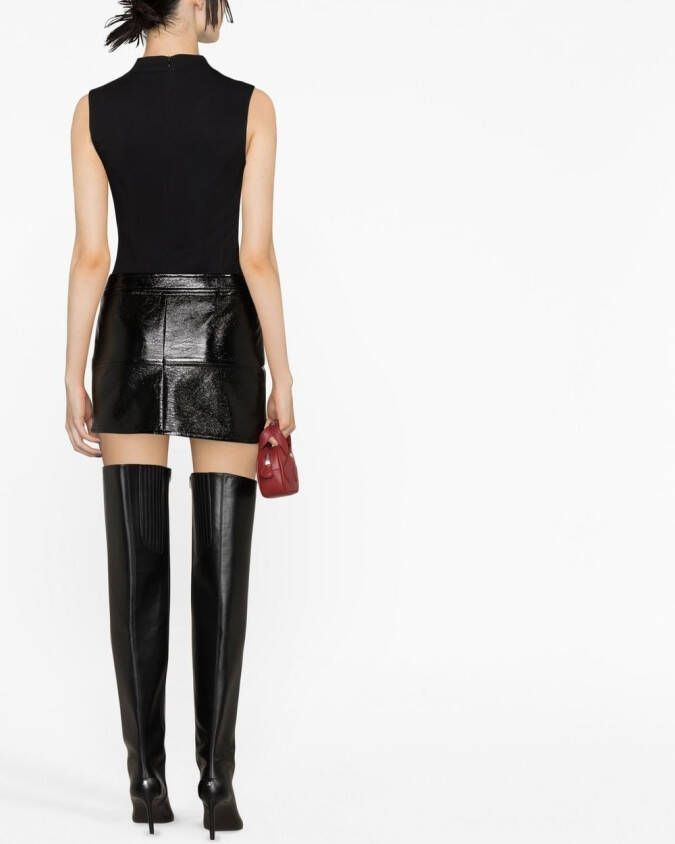 Courrèges Mini-rok met uitgesneden detail Zwart