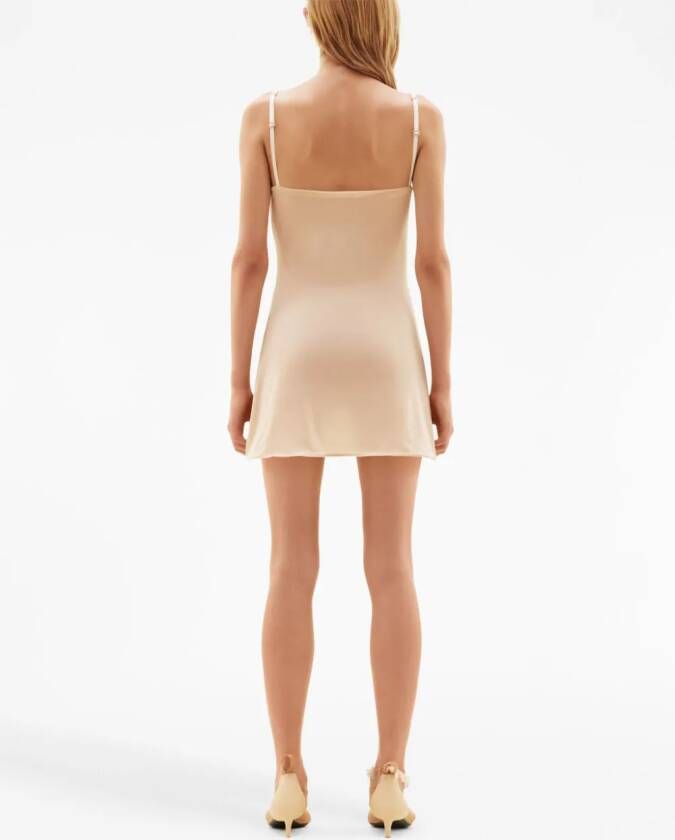Courrèges Mouwloze mini-jurk Beige