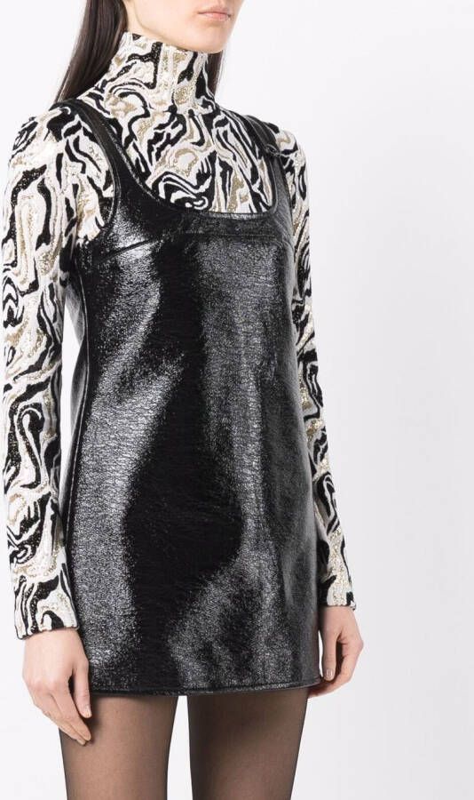 Courrèges Mouwloze mini-jurk Zwart