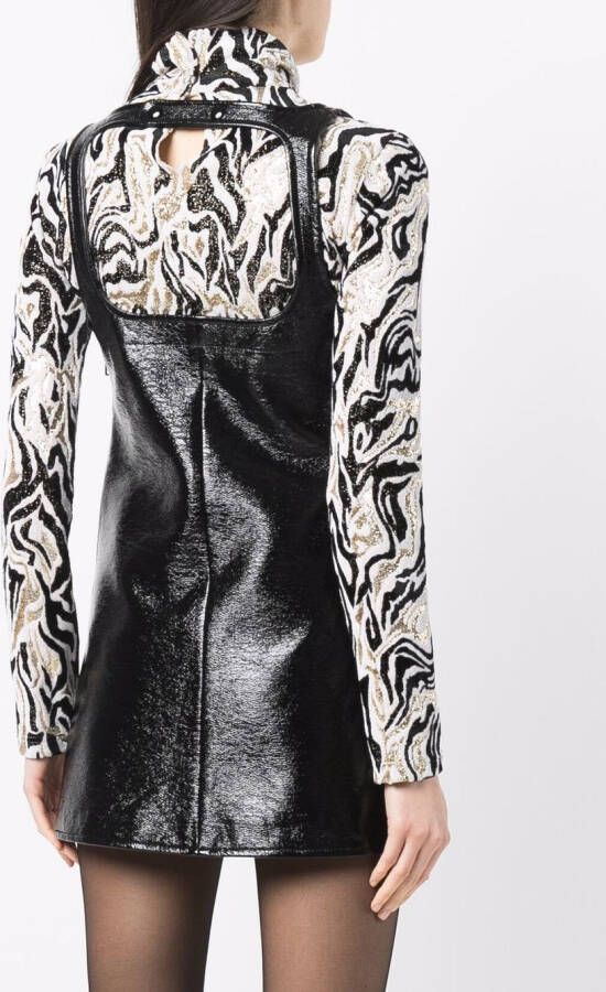 Courrèges Mouwloze mini-jurk Zwart