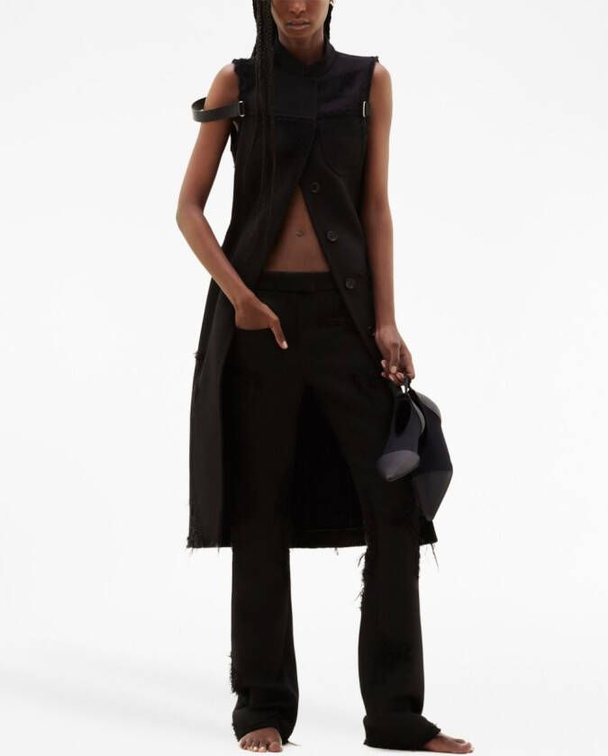 Courrèges Mouwloze top Zwart