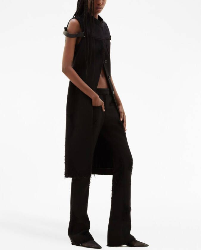 Courrèges Mouwloze top Zwart