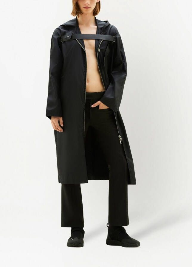 Courrèges Parka met capuchon Zwart