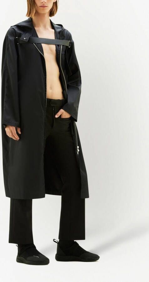 Courrèges Parka met capuchon Zwart